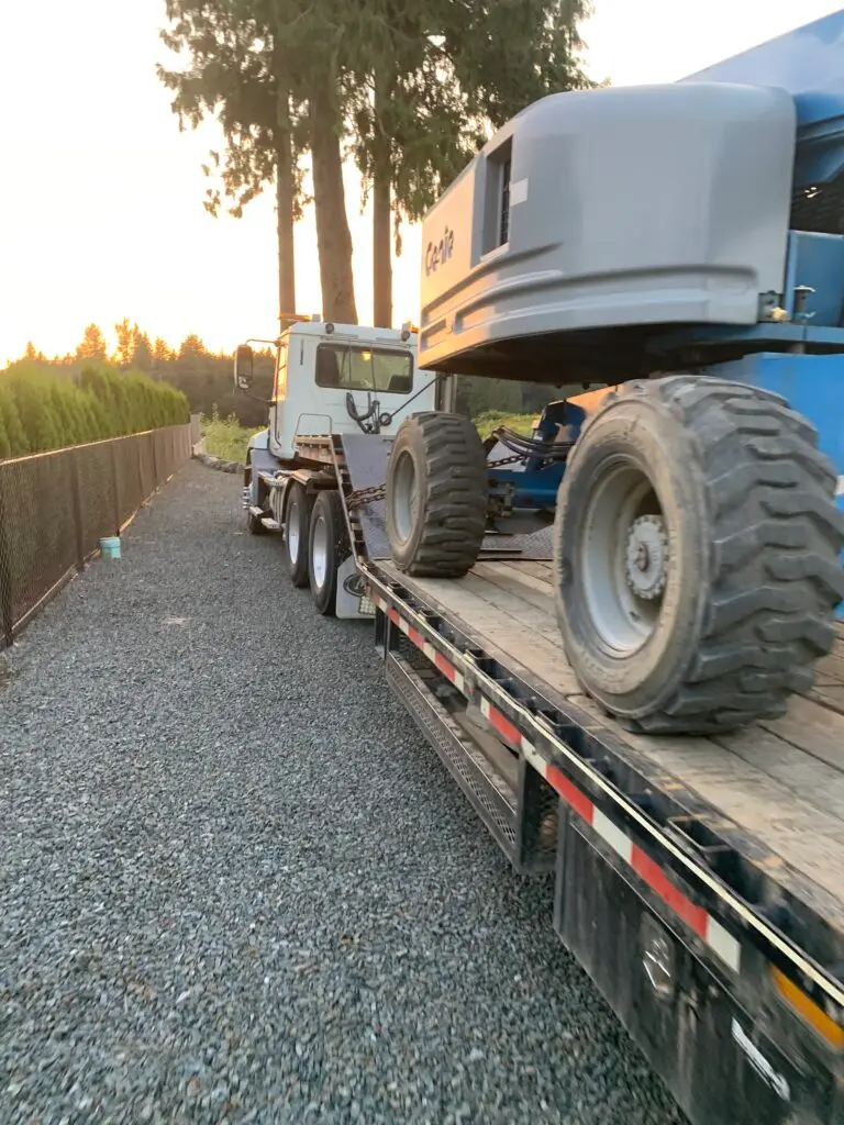 Excavator preparing a Richmond property for septic system installation