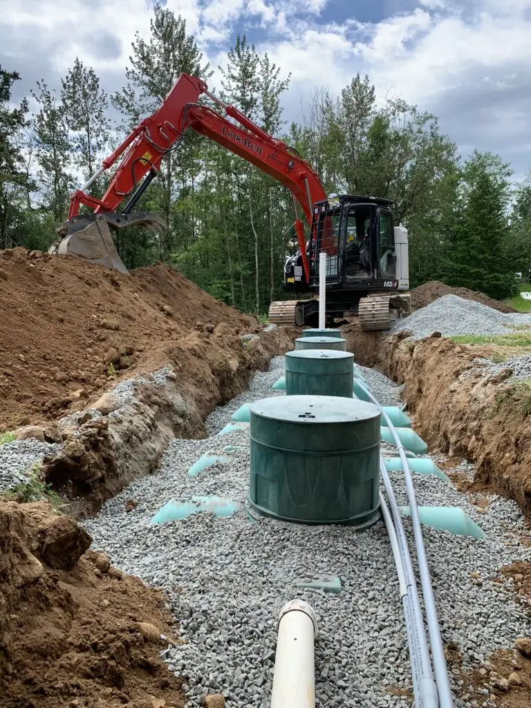 Septic tank installation in Chilliwack, B.C.
