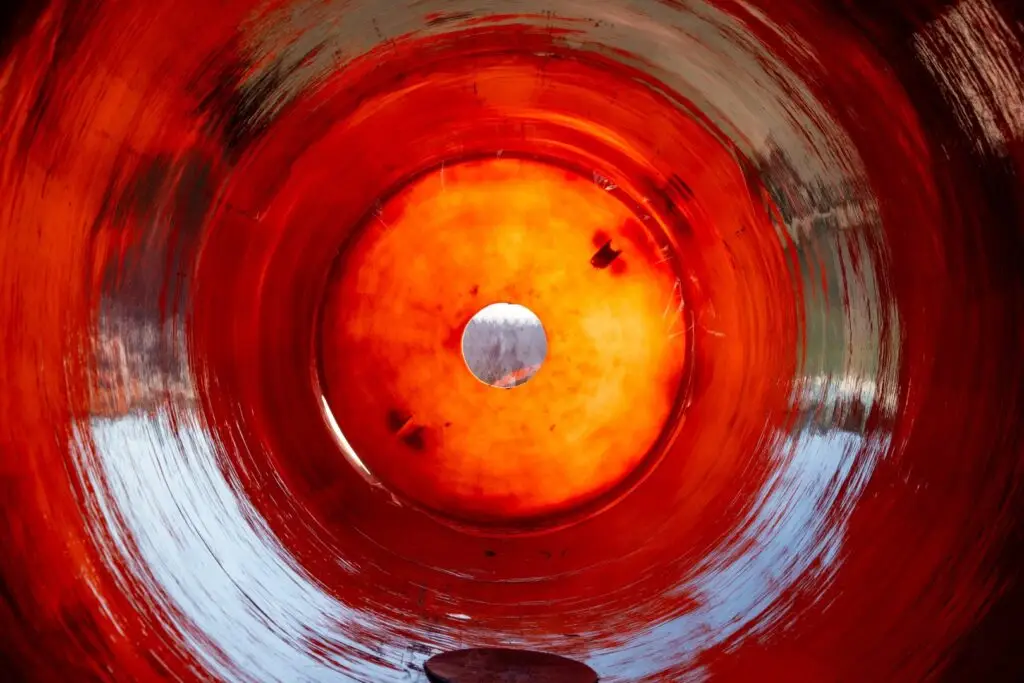 Interior of a fibreglass septic tank featured in a guide to the different types of septic tanks.